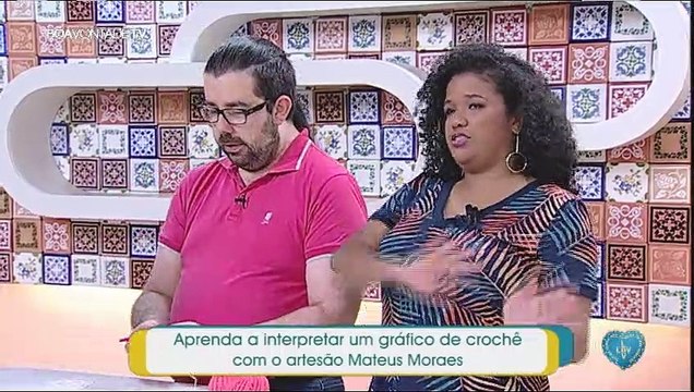 Aprenda a interpretar um gráfico de crochê com o artesão Mateus Moraes