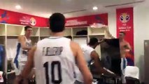 El vestuario de Argentina es una fiesta tras eliminar a Serbia en el Mundial de Baloncesto 2019