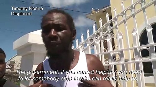 Bahamas: Hurricane survivors frustrated with government response