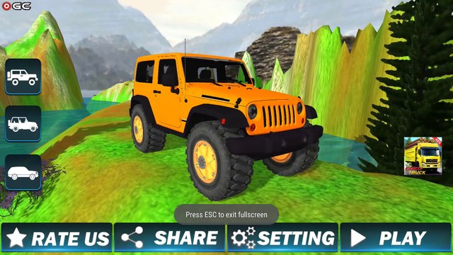 Offroad Driving Simulator 4x4 Jeep Mudding Jeep Wrangler Android Gameplay Video #2