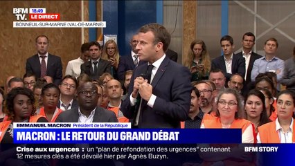 Emmanuel Macron: "la pauvreté, ce n'est pas un statut, et l'entreprenariat n'est pas réservé aux start-up"