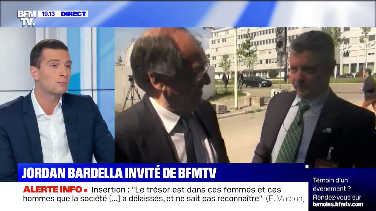 Jordan Bardella : "Si les matchs doivent être arrêtés, s'il y a des insultes racistes, alors il en est de même pour les insultes homophobes"