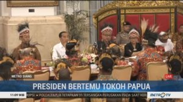 Jokowi Bertemu Tokoh Papua di Istana Negara