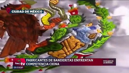 Fabricantes de banderitas mexicanas enfrentan competencia extranjera