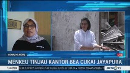 Menkeu Tinjau Kantor Bea Cukai di Jayapura yang Terbakar