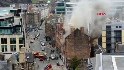 İskoçya'da gaz patlaması sonucu yangın