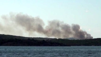 Ayvalık ilçesinde çıkan orman yangını kontrol altına alındı