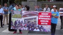 Diyarbakır'da HDP Binası önünde evlat nöbeti tutan annelere Düzce’den destek