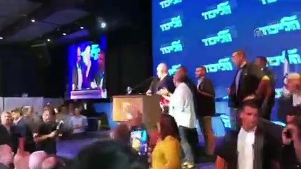 Netanyahu, roket sirenleri yüzünden mitingini yarıda kesti - AŞDOD