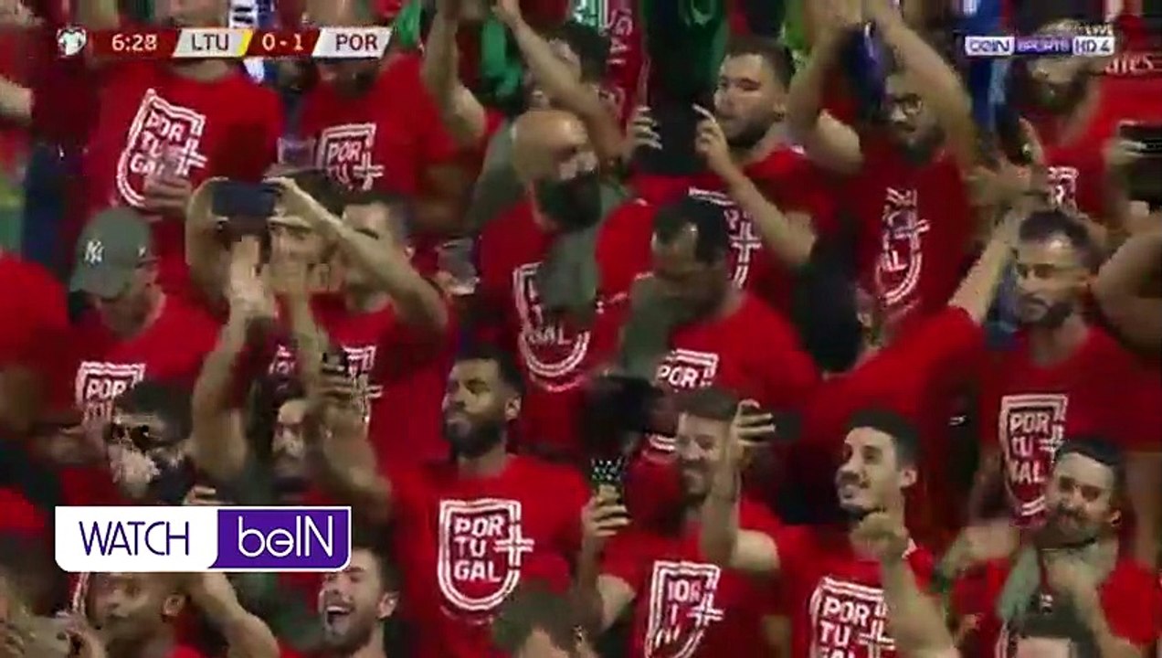اهداف مباراة البرتغال وليتوانيا في تصفيات امم اوروبا