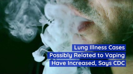 Lung Illness Cases Possibly Related To Vaping Have Increased
