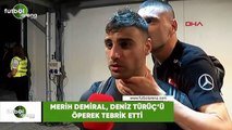 Merih Demiral, Deniz Türüç' öperek tebrik etti