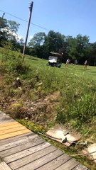 Rogue Golf Cart Goes Rolling