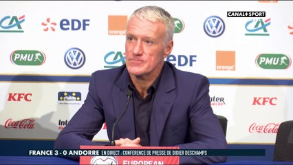 La conférence de presse de Didier Deschamps après France / Andorre