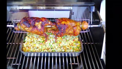 MEDITERRANES GRILLHUHN VOM SPIESS MIT KNÖDEL-BEILAGE*