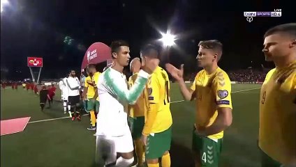 ملخص مباراه البرتغال وليتوانيا 5-1-  سوبر هاتريك رونالدو - مباراه مجنونة