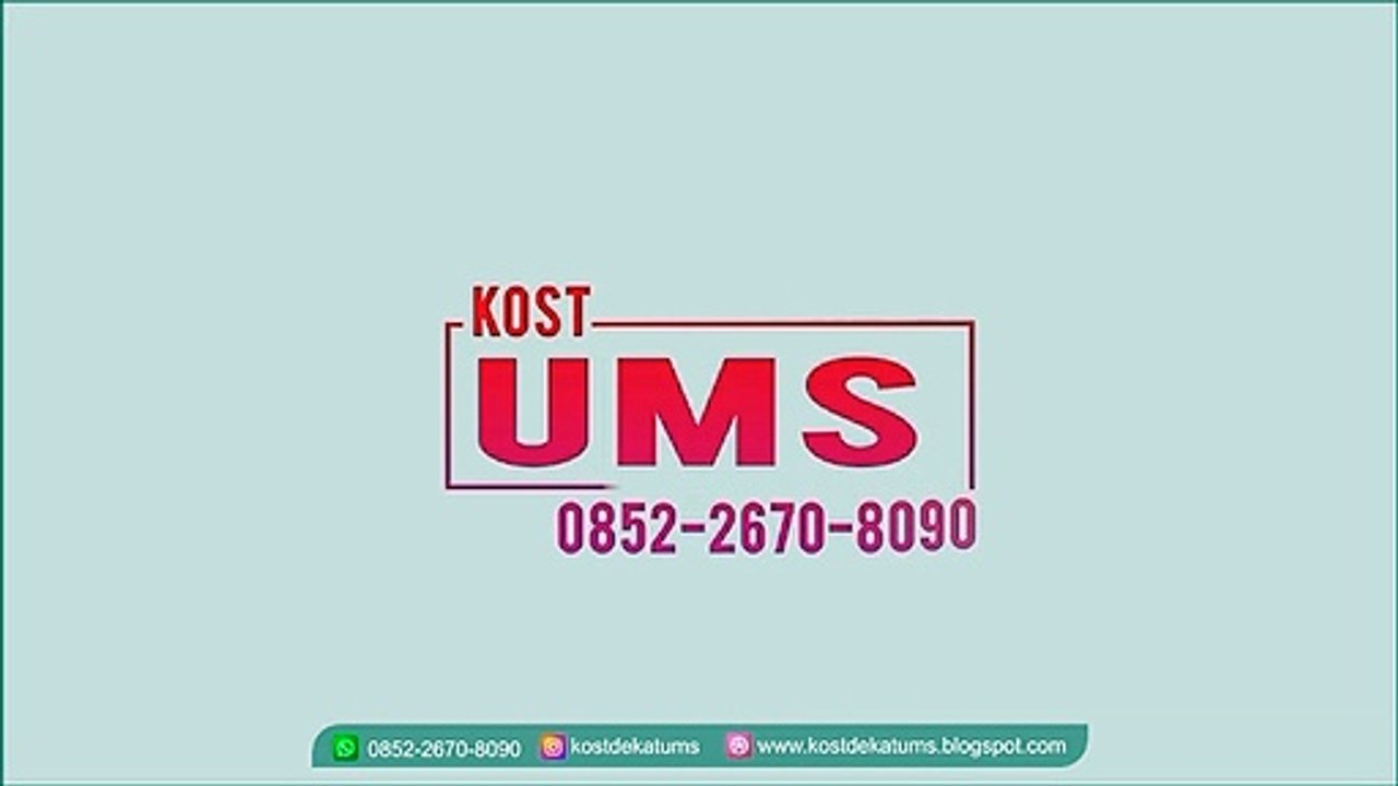 MUDAH DIJANGKAU!!! Kos Dekat UMS