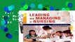 Full Version  Leading and Managing in Nursing, 6e  Best Sellers Rank : #4