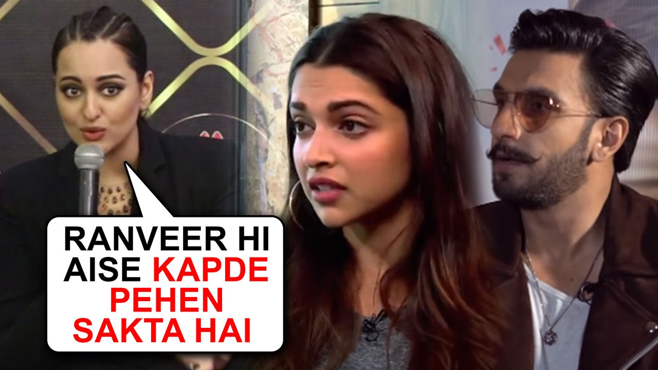 Sonakshi Sinha's EPIC Reaction On Ranveer Deepika's Crazy Fashion | Myntra Fashion Superstar
