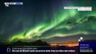 Magnifique photo d'aurores boréales capturée ce lundi en Islande