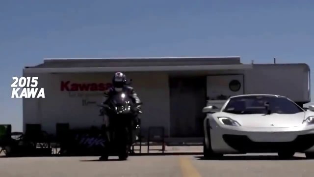 Kawasaki Ninja H2r vs Bugatti Veyron Drag Race Lamborghini Aventador vs F16 Fighting Falcon