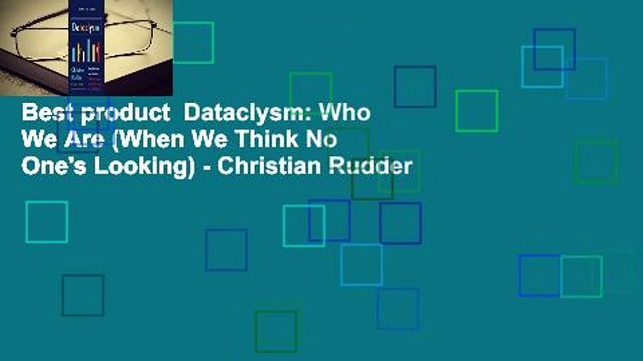Best product  Dataclysm: Who We Are (When We Think No One's Looking) - Christian Rudder