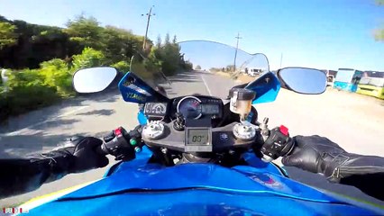 Ducati 848 Chasing Suzuki GsxR 1000 !!!
