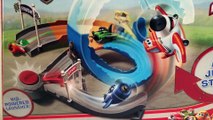 Disney Planes Micro Drifters Air Dare Loop Track Set Dusty Unboxing Demo Review