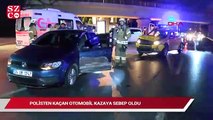 Polisten kaçan otomobil kazaya sebep oldu: 1 yaralı