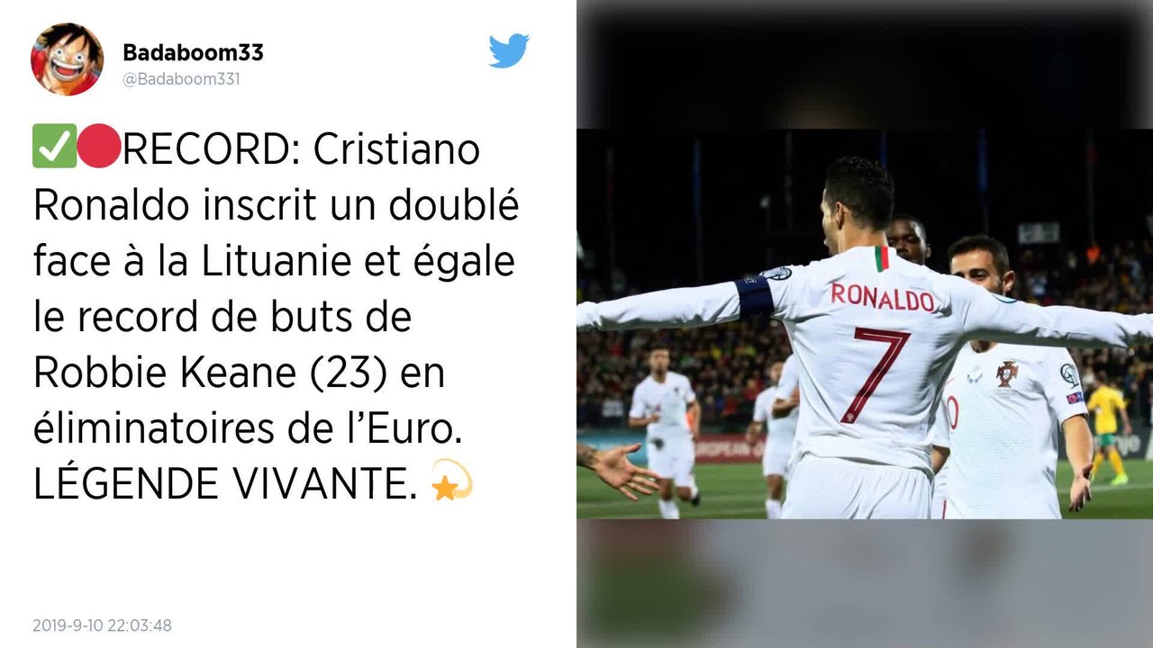 Qualifications Euro 2020 : Cristiano Ronaldo auteur d’un quadruplé porte le Portugal