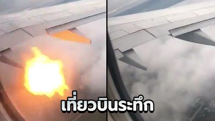 ผดส. ผวา เห็นไฟลุกวาบที่เครื่องยนต์ หลังบินชนฝูงห่าน แจ้งลูกเรือ นำเครื่องจอดฉุกเฉิน