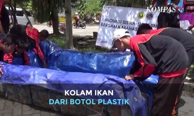 Kreatif! Kolam Ikan dari Botol Plastik Bekas