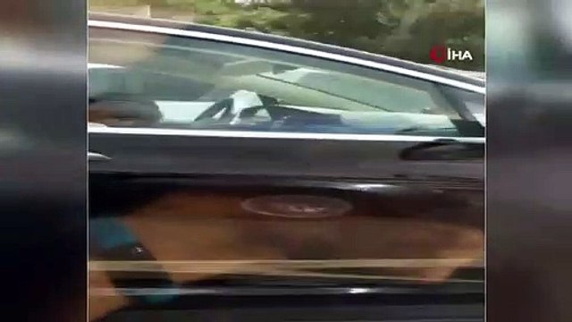 Aracına güvendi, direksiyon başında uyudu