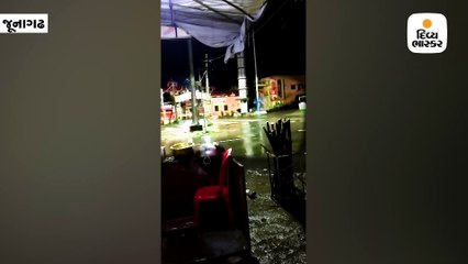 ભવનાથ તળેટીના ભારતી આશ્રમ પાસે ગતરાત્રે એક સાથે 6 સિંહ જોવા મળ્યાં