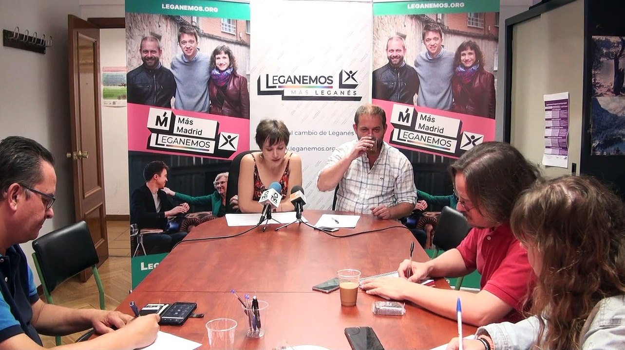 Rueda de prensa de Leganemos del 11 de septiembre de 2019