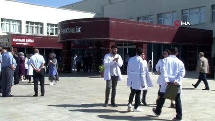 Erzurum'da intihar eden doktor için tören düzenlendi