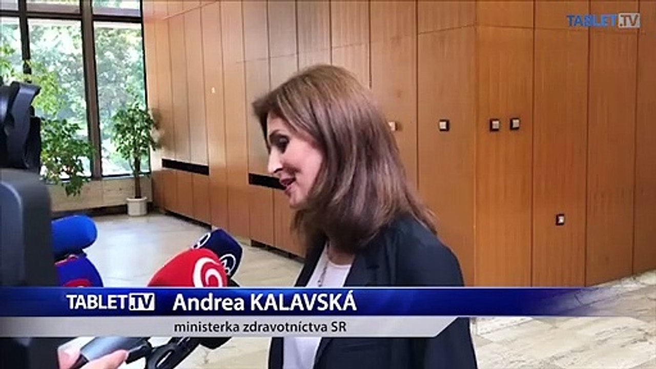 ZÁZNAM: Brífing ministerky zdravotníctva A. Kalavskej