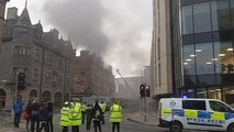 One dead after Fountainbridge building fire and suspected gas explosion