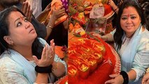Bharti Singh seeks blessing from Lalbaugcha Raja without Haarsh Limbachiyaa | FilmiBeat