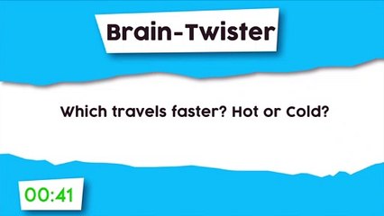 Brain-Twister : Which travels faster?