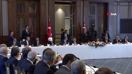Cumhurbaşkanı Erdoğan, büyükşehir belediye başkanlarını kabul ediyor
