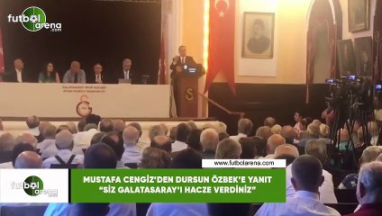 Mustafa Cengiz'den Dursun Özbek'e yanıt: "Siz Galatasaray'ı hacze verdiniz"