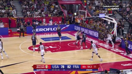 Le contre de Rudy Gobert sur Donovan Mitchell