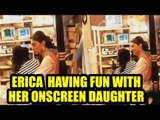 Erica Fernandes having fun with her onscreen daughter