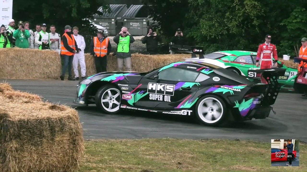 Best of Drift Cars Goodwood FOS 2019 Flames, Burnouts and Powerslides!