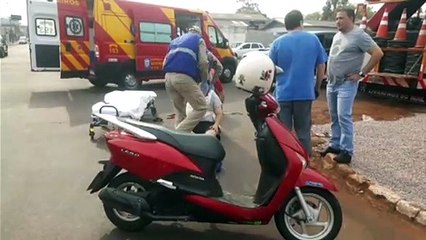Acidente é registrado no Parque São Paulo, em Cascavel