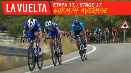 60km/h de moyenne depuis 10 minutes / 60 km/h average in the last 10 minutes - Étape 17 / Stage 17 | La Vuelta 19