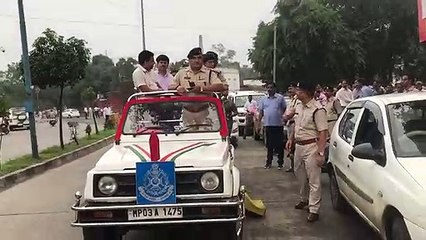 इंदौर के बड़े अफसरों ने आज अनंत चतुर्दशी चल समारोह मार्ग का अवलोकन किया