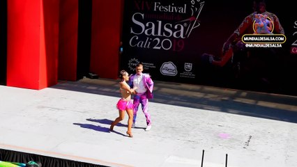 Laura Isabel Perdomo y Miguel Ángel Rodríguez, Pareja Salsa en Linea, XIV Festival Mundial de Salsa Cali 2019