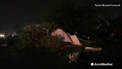 Tornado rips up trees, tears up buildings in South Dakota